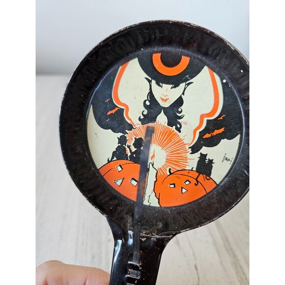 T cohn Halloween toy witch pumpkin vintage metal - Picture 2 of 11